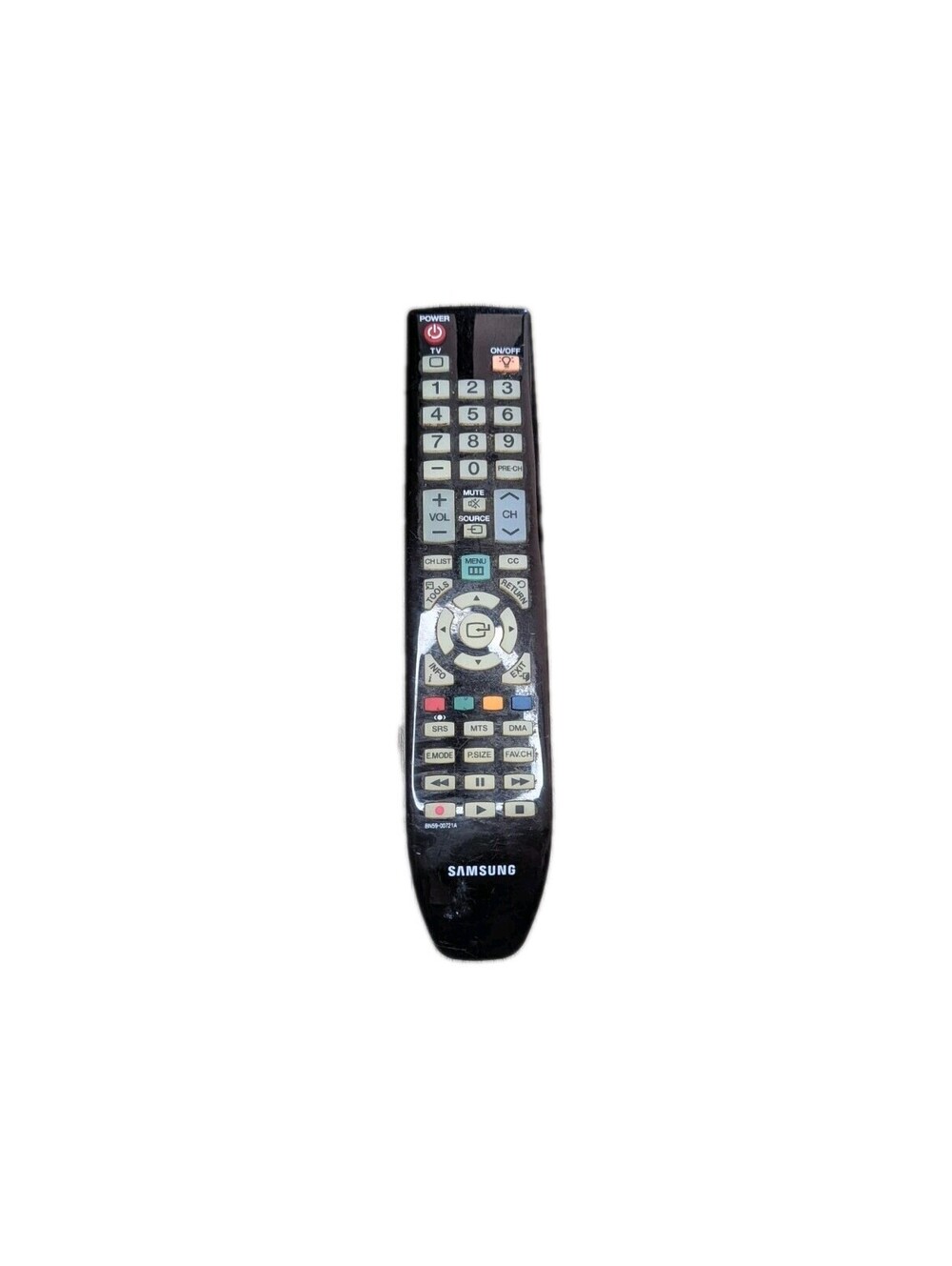 Samsung BN59-00721A TV Remote Control, OEM for LN52A530P1F, PN50A530, LN52A530.
